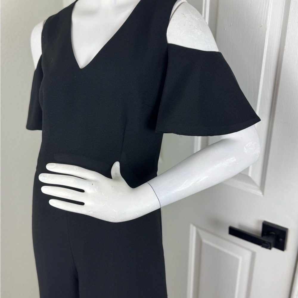 KARL LAGERFELD Cold Shoulder Jumpsuit Navy Blue Size 8. A24 - Picture 12 of 15